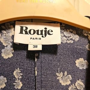 Rouje Paris Gabin Dress In Poise Bouquet blue size 38